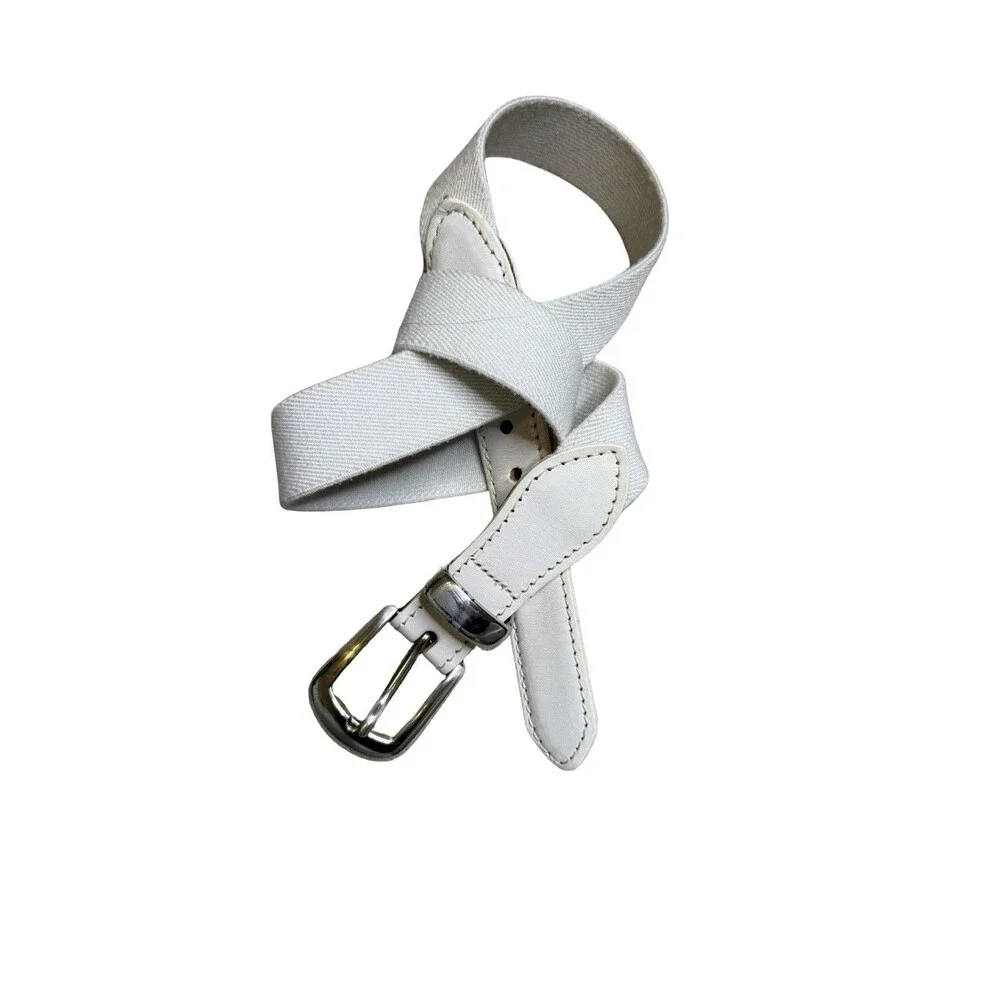 Canterbury Golf Women's Belt Size XSmall White 114027-7 Sliver Buckle